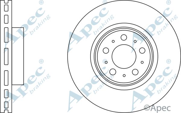 APEC BRAKING stabdžių diskas DSK3261